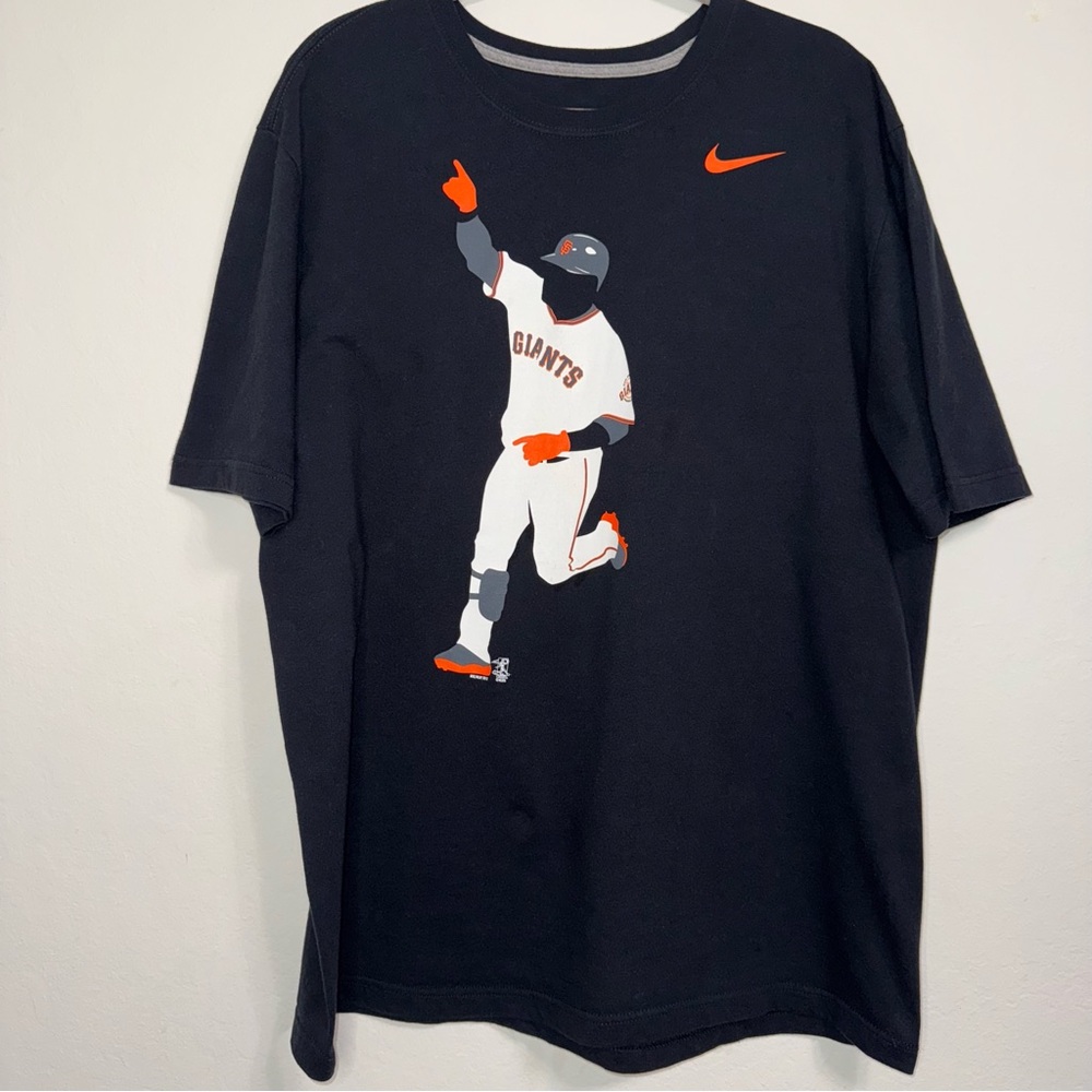 Rare Nike MLB San Francisco Giants Pablo Sandoval 2013 Black Shirt Mens XL Panda